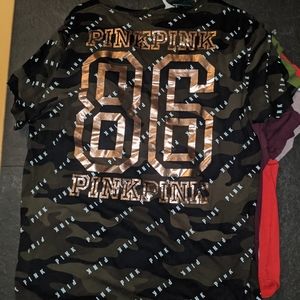 Vs pink camo t-shirt